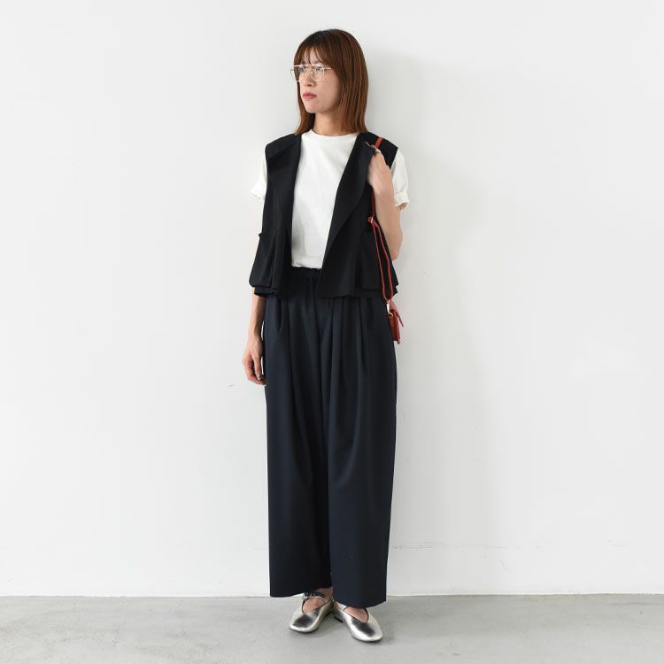 crew neck short vest クルーネックショートベスト