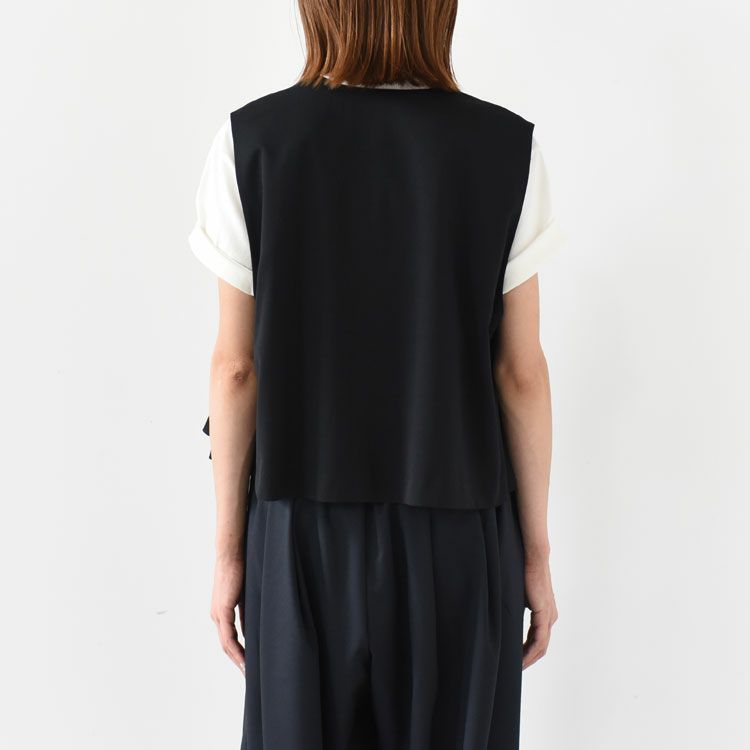 crew neck short vest クルーネックショートベスト