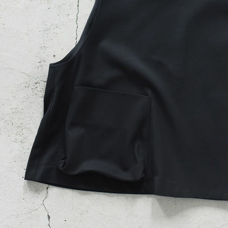 crew neck short vest クルーネックショートベスト