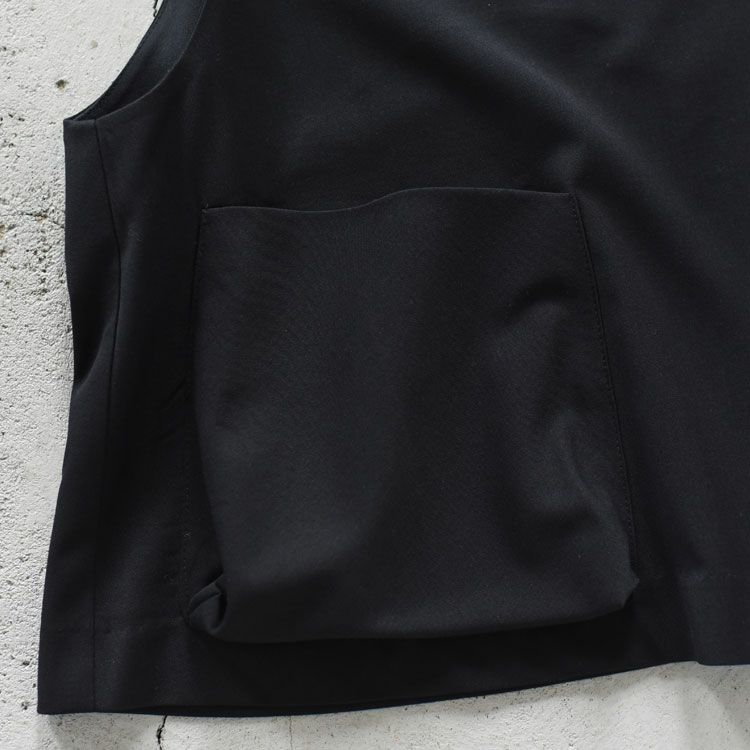 crew neck short vest クルーネックショートベスト