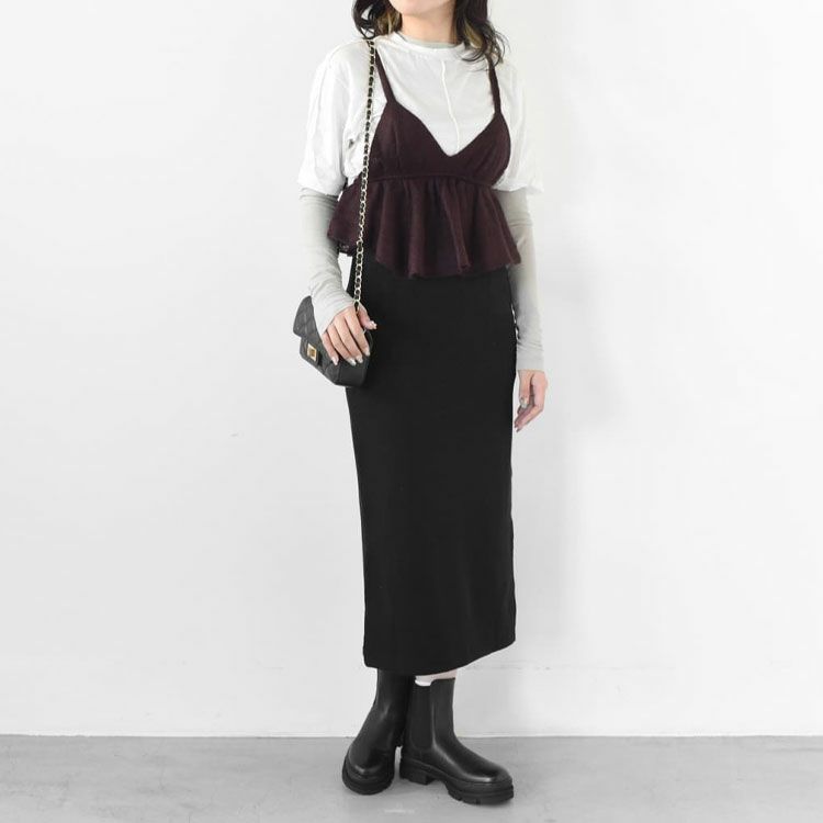 twisted cotton sheer jersey Tee with mohair-stitch ツイステッドコットンシアージャージーTシャツ