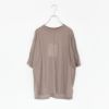 twisted cotton sheer jersey Tee with mohair-stitch ツイステッドコットンシアージャージーTシャツ