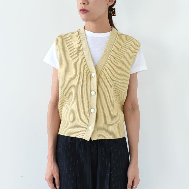 FULL CARDIGAN KNIT VEST フルカーディガンニットベスト