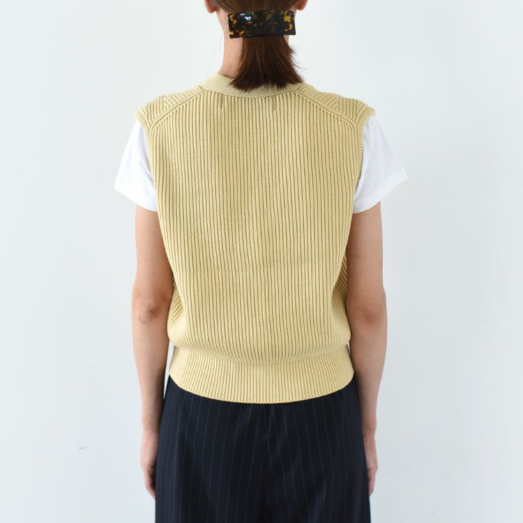 FULL CARDIGAN KNIT VEST フルカーディガンニットベスト