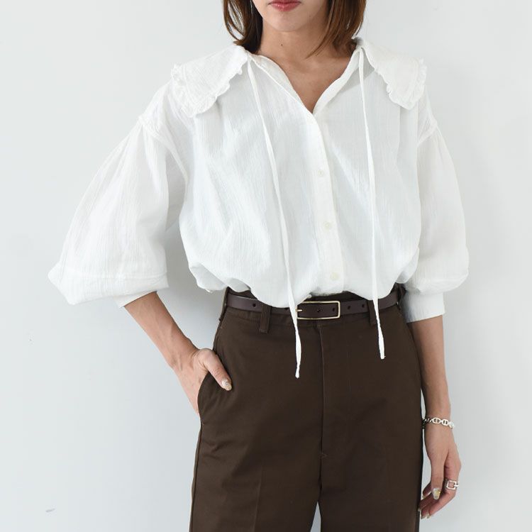 ORGANIC COTTON GAUZE BLOUSE オーガニックコットンガーゼブラウス