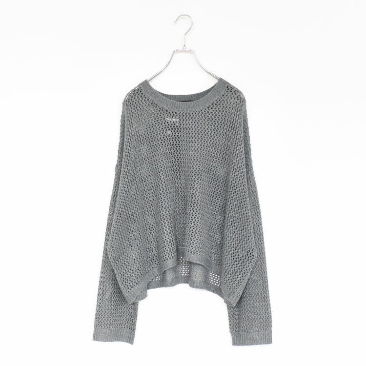 mesh crew neck P/O メッシュクルーネックプルオーバー