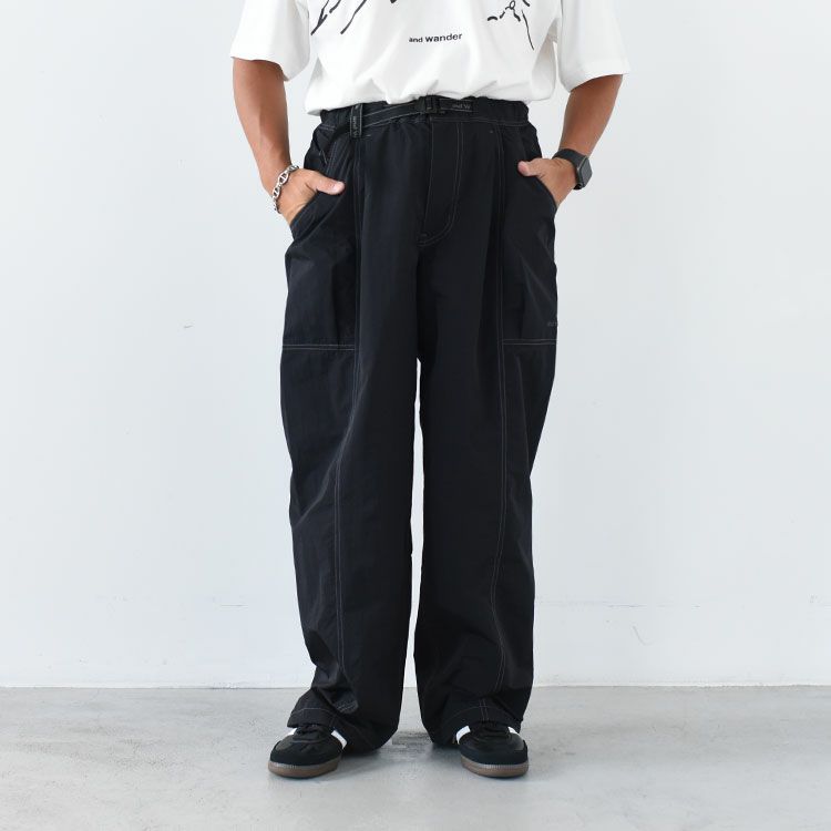 crinkled nylon pants クリンクルドナイロンパンツ