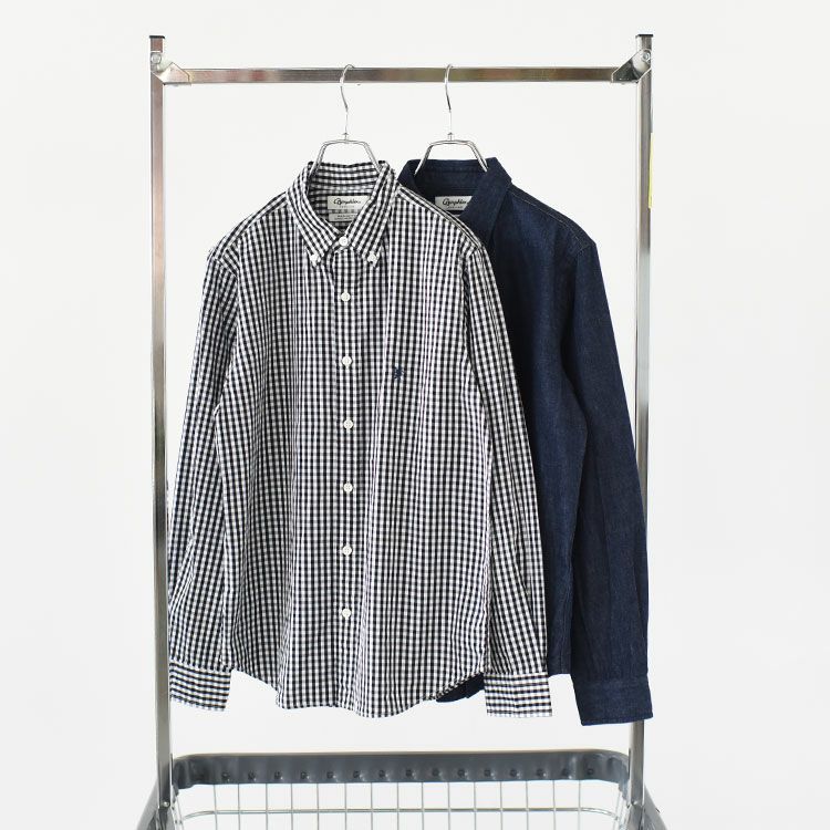 B.D. SHIRT L/S ボタンダウン長袖シャツ