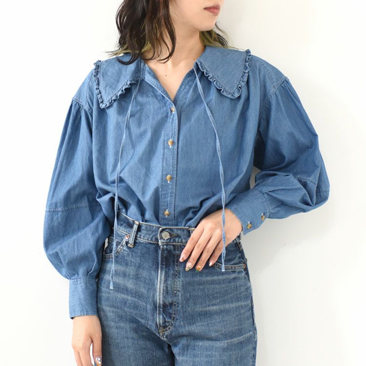 DENIM BLOUSE デニムブラウス