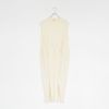 raw silk ribbed-jersey sleeveless dress スリーブレスドレス