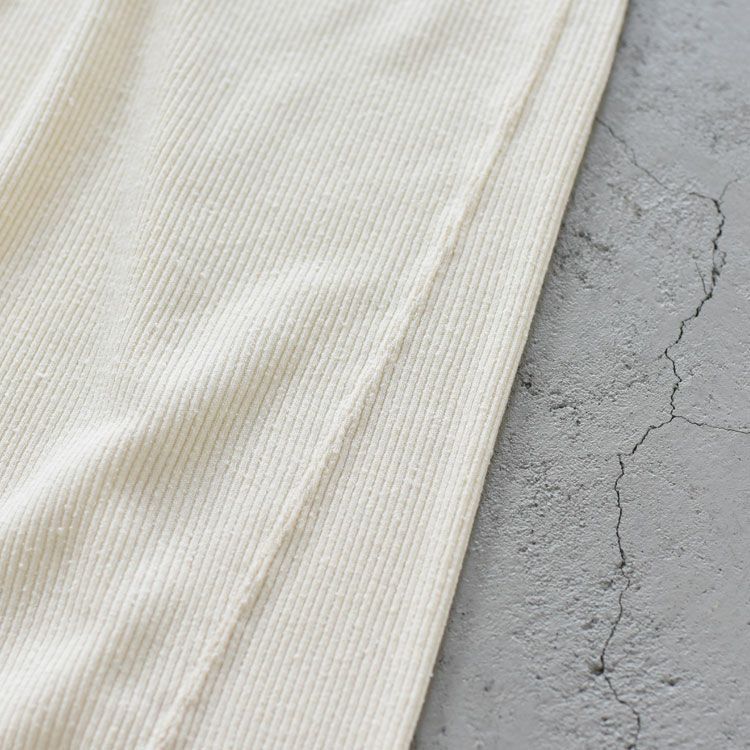 raw silk ribbed-jersey wide-leg truck pants ワイドレッグトラックパンツ