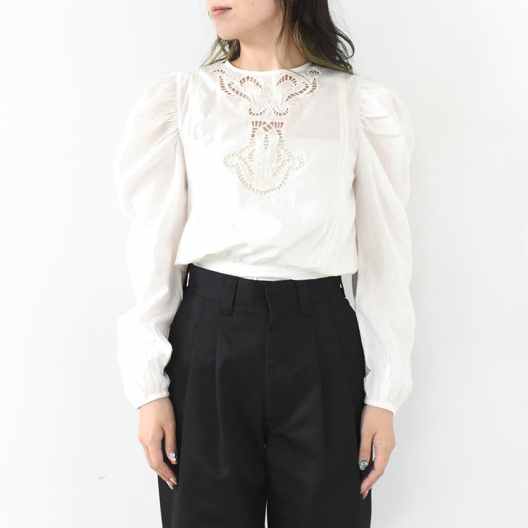 Cutwork Puff Blouse カットアウトパフブラウス