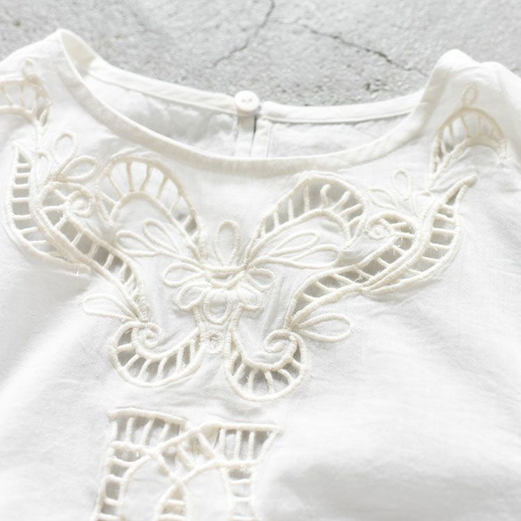 Cutwork Puff Blouse カットアウトパフブラウス