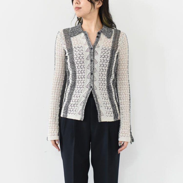 Mix Knit Shirts ミックスニットシャツ/anuke（アンヌーク） | BINGOYA