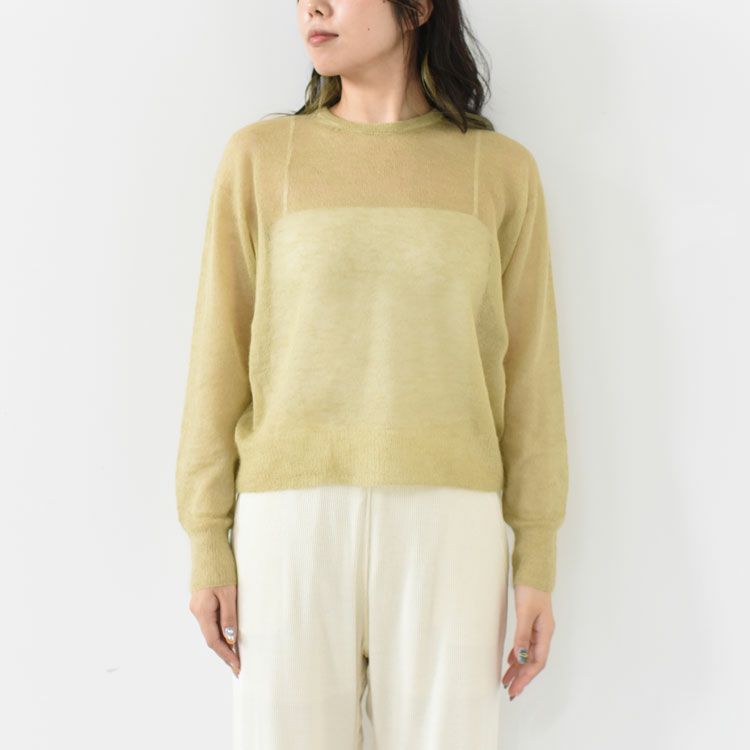 extrakid mohair & silk crew-neck sweater クルーネックセーター