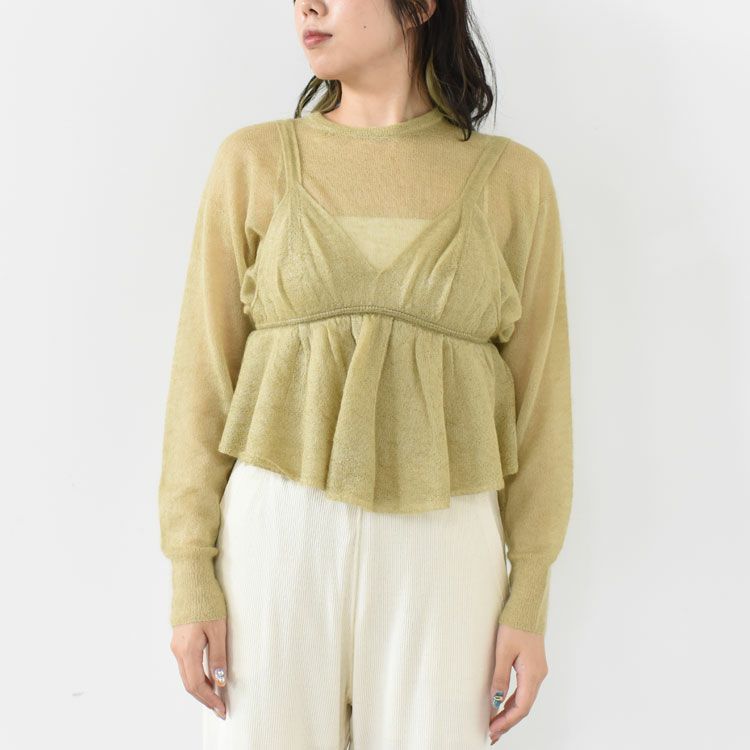 extrakid mohair & silk camisole top キャミソールトップ