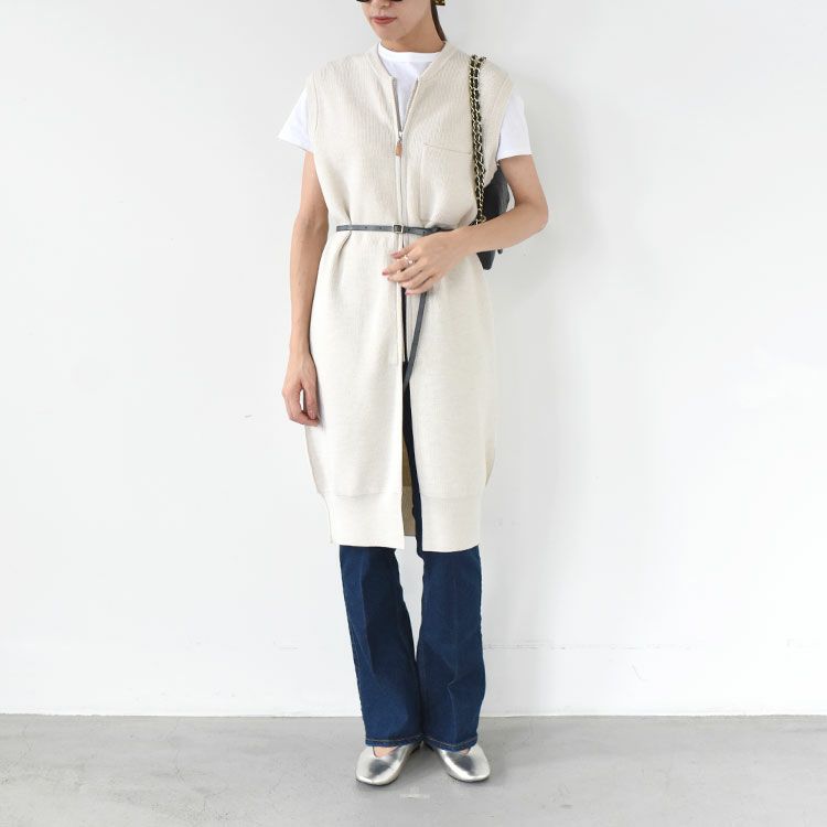 LONG KNIT GILET ロングニットジレ