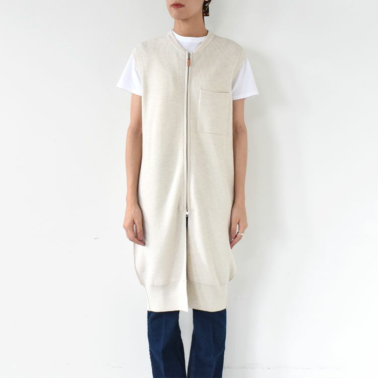 LONG KNIT GILET ロングニットジレ