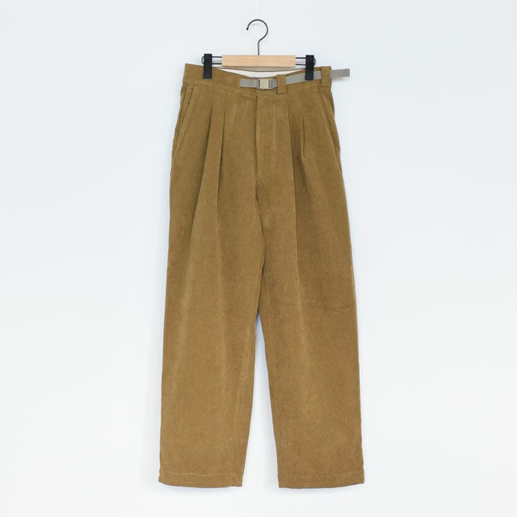 Corduroy Field Tuck Pants コーデュロイフィールドタックパンツ