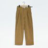 Corduroy Field Tuck Pants コーデュロイフィールドタックパンツ