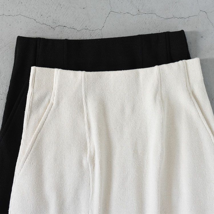 stretch raw silk ribbed-jersey pencil midi skirt ペンシルミディスカート