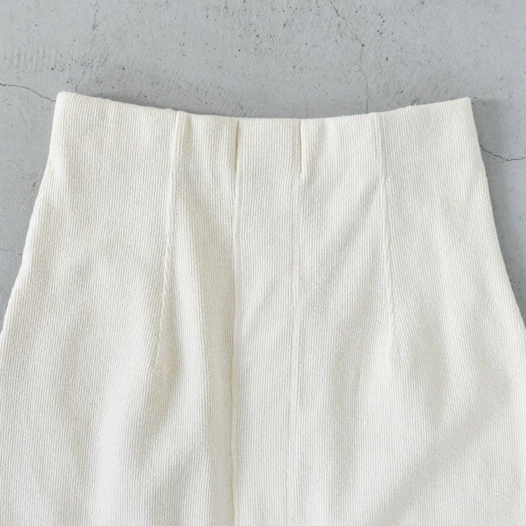 stretch raw silk ribbed-jersey pencil midi skirt ペンシルミディスカート