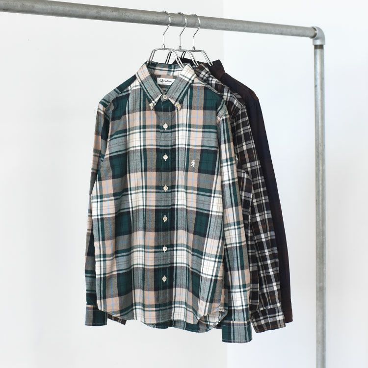 B.D. SHIRT L/S ボタンダウンチェックシャツ