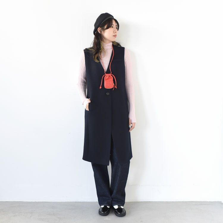 LONG WOOL GILET ロングウールジレ