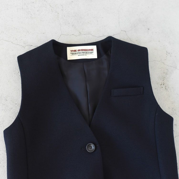 SALE 30％OFF】LONG WOOL GILET ロングウールジレ/THE SHINZONE
