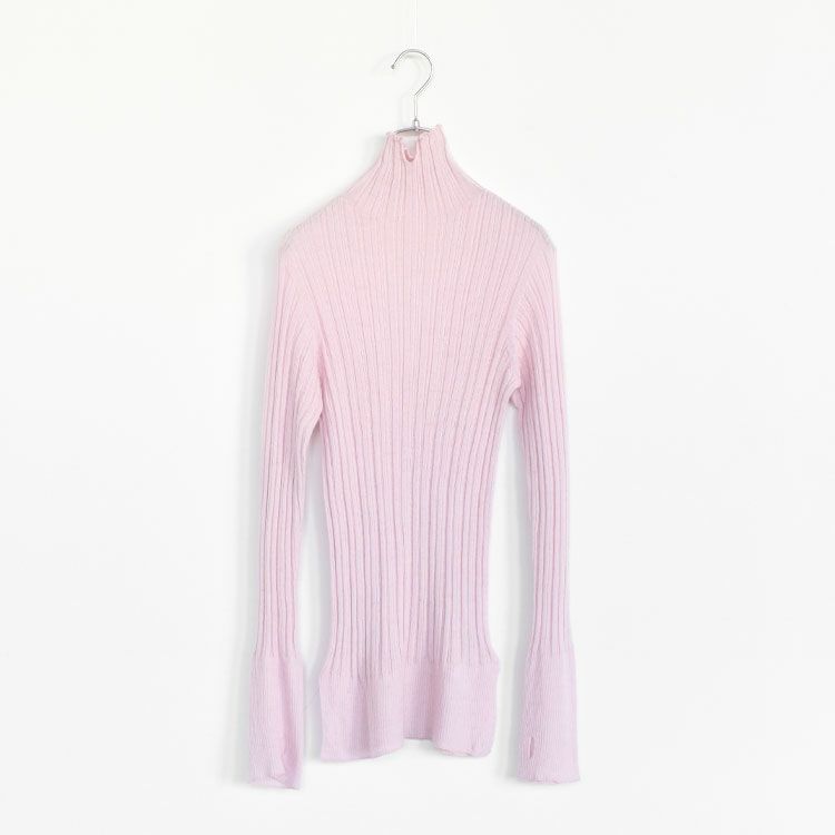 royal baby alpaca random ribbed-knit high-neck sweater ランダムリブニットハイネックセーター