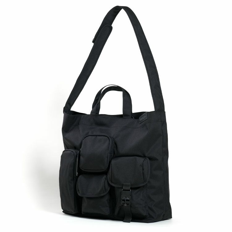 MULTI POCKETS 2WAY TOTE (MEDIUM)