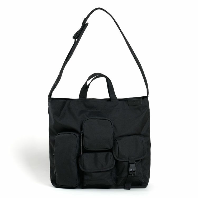 MULTI POCKETS 2WAY TOTE (MEDIUM)