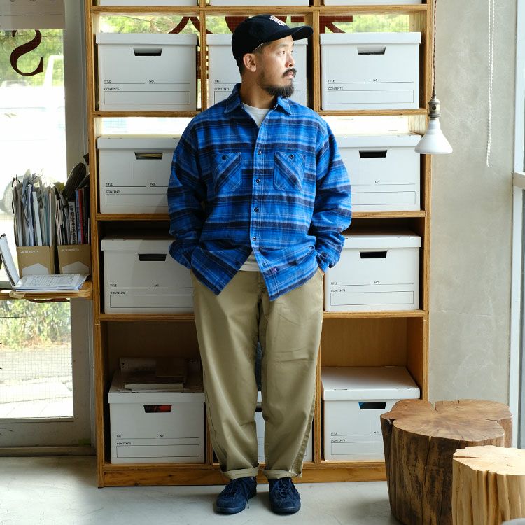 Flannel Double Pocket Field Work Shirt フランネルダブルポケットフィールドワークシャツ