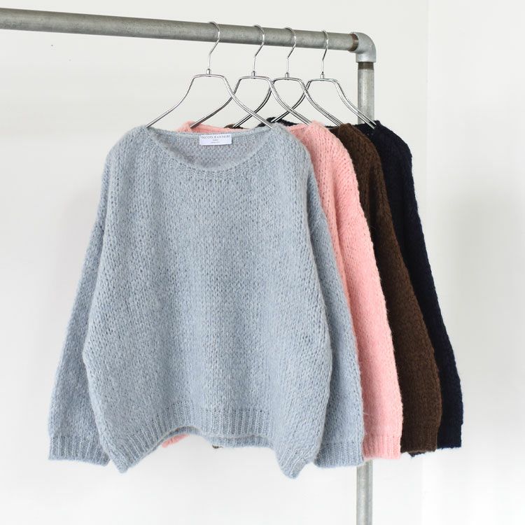 SESAMY ボートネックニットプルオーバー