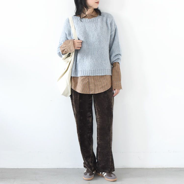 SESAMY ボートネックニットプルオーバー