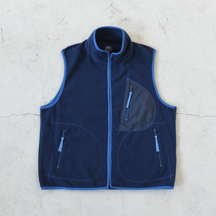 FLEECE ZIP UP VEST フリースジップアップベスト