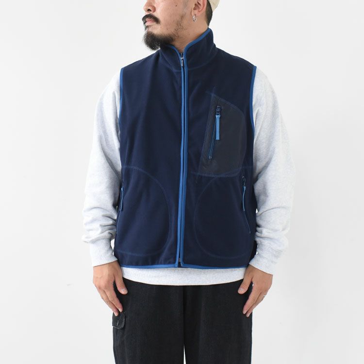 FLEECE ZIP UP VEST フリースジップアップベスト