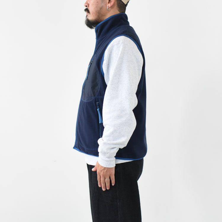 FLEECE ZIP UP VEST フリースジップアップベスト