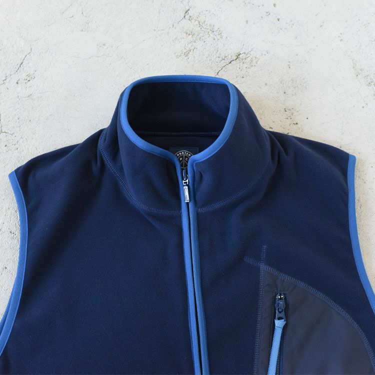 FLEECE ZIP UP VEST フリースジップアップベスト