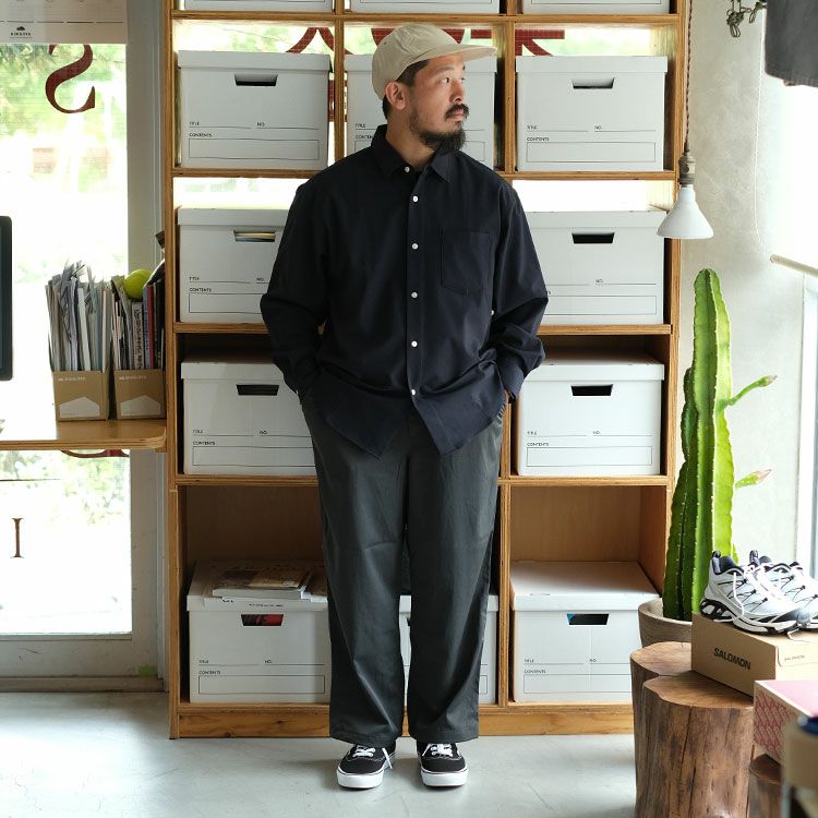 ECO TWILL UTILITY COMF REGLAR COLLAR SHIRT エコツイルユーティリティコンフォートレギュラーカラーシャツ