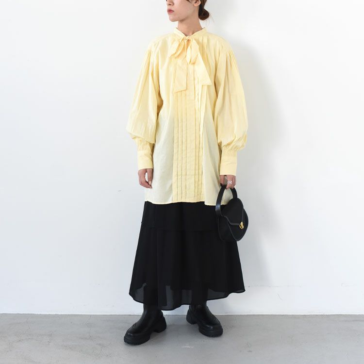 ribbon tuck blouse リボンタックブラウス