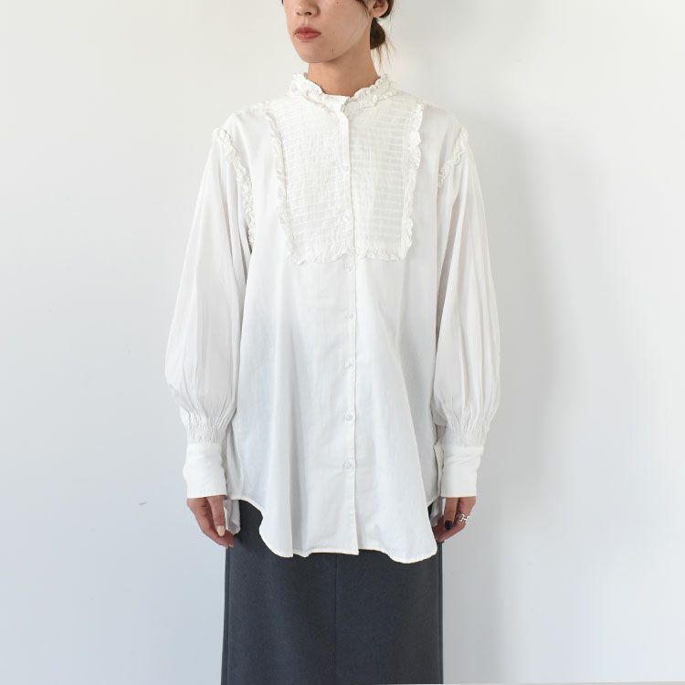 pintuck frill blouse ピンタックフリルブラウス