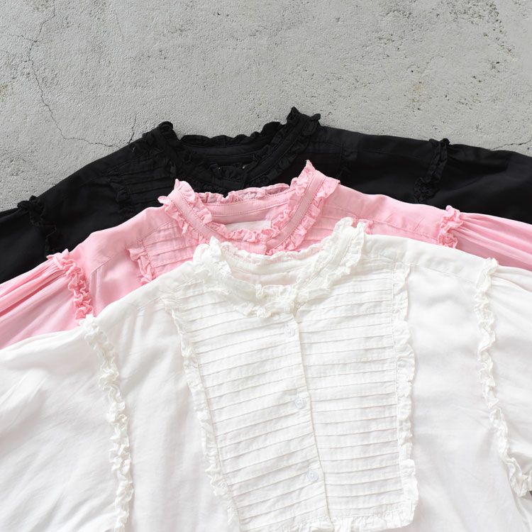 pintuck frill blouse ピンタックフリルブラウス