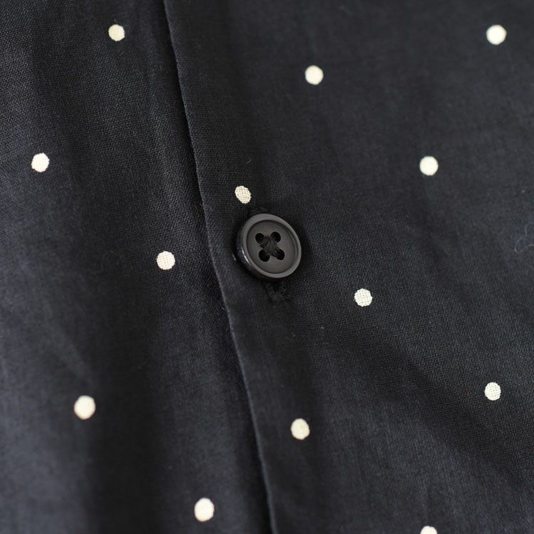 cotton frill collar dot shirts コットンフリルドットシャツ