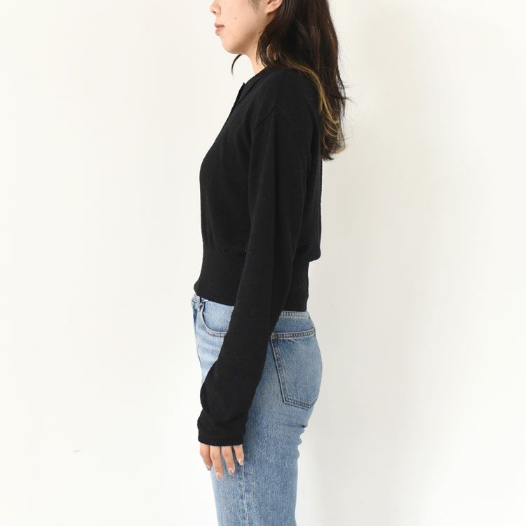 Short Polo Knit ショートポロニット