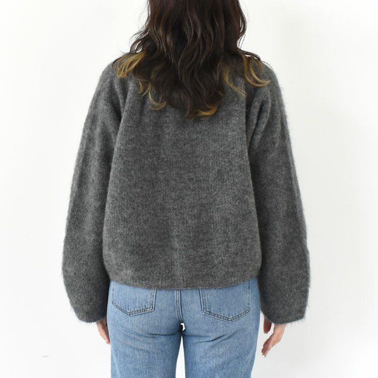 stretch superkid mohair short cardigan モヘアショートカーディガン