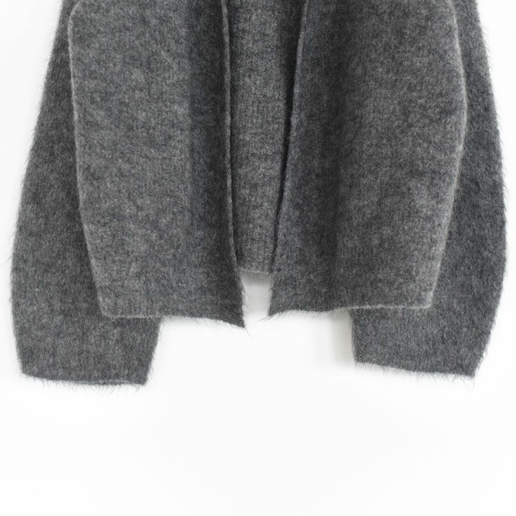 stretch superkid mohair short cardigan モヘアショートカーディガン