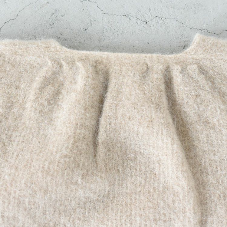 stretch superkid mohair short cardigan モヘアショートカーディガン