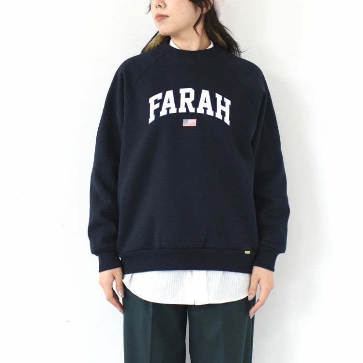 Printed Graphic Crewneck SweatShirt College Logo プリントグラフィッククルーネックスウェットシャツ