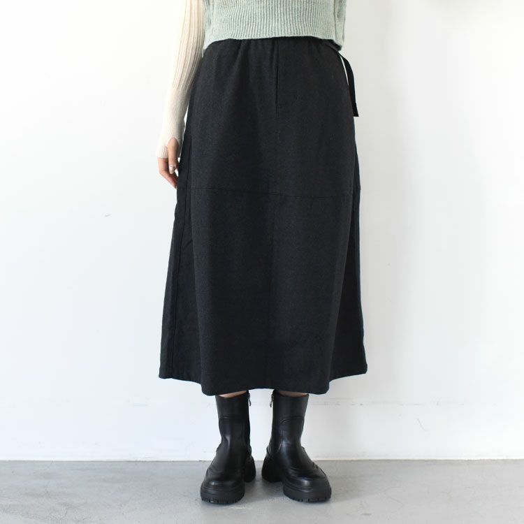 WOOL PANELED SKIRT ウールパネルドスカート